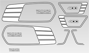 Dekor Yamaha XS 400, Bj. 1977