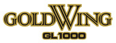 Gold Wing Original - auch GL 1100 und GL 1200 (schwarz mit goldener Kontur)